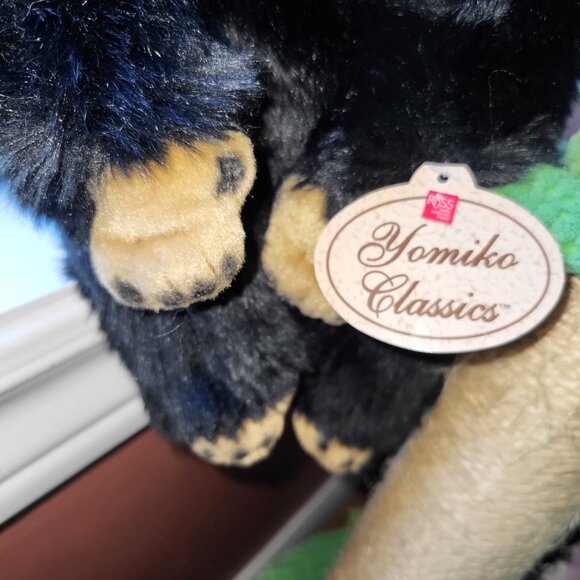 Russ Berrie/Yomiko Classics Black/Brown Chimpanzee with baby on shoulder - Picture 4 of 11